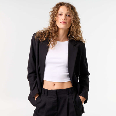 Blazer largo NEGRO